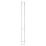 vidaXL Portant de bois de chauffage 110x28x312 cm acier inoxydable