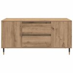 vidaXL Table basse with Drawer chêne artisanal 102 x 44 5 x 50 cm