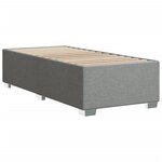 vidaXL Cadre de lit Gris clair 80x200 cm Tissu