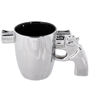 Tasse en céramique Argent Gun