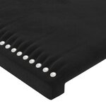 vidaXL Tête de lit avec oreilles Noir 103x16x78/88 cm Velours