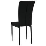 vidaXL Chaises à manger lot de 2 Noir Velours