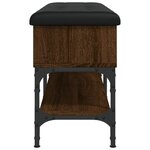 vidaXL Banc à chaussures chêne marron 102x32x45 cm bois d'ingénierie