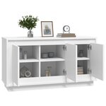 vidaXL Buffet blanc 102x35x55 cm bois d'ingénierie