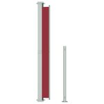 vidaXL Auvent latéral rétractable de patio 200x300 cm Rouge