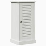 vidaXL Armoire de salle de bain avec porte VIGO Blanc et Blanc Antique