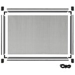 vidaXL Moustiquaire extensible pour fenêtres Anthracite (100-193)x75cm