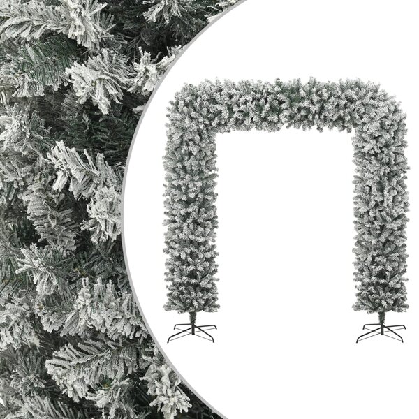 vidaXL Arche de sapin de Noël à flocons de neige 240 cm