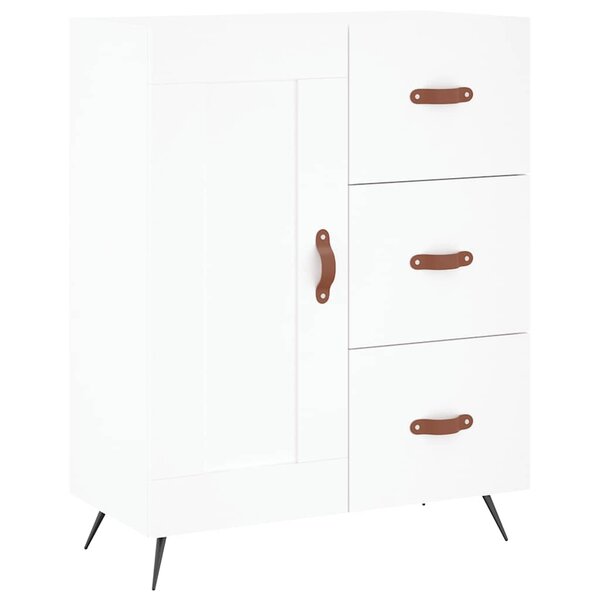 vidaXL Buffet blanc 69 5x34x90 cm bois d'ingénierie