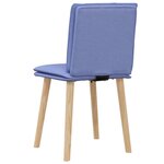 vidaXL Chaises à manger lot de 2 bleu jean tissu
