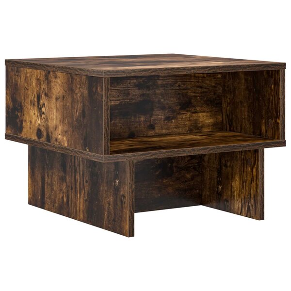 vidaXL Table basse Chêne fumé 48 x 46 x 35 cm Bois d'ingénierie