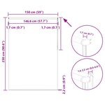 vidaXL Store enrouleur occultant café 150x230 cm largeur du tissu