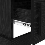 vidaXL Cabinet de chevet avec tiroir Chêne noir 39 x 39 x 67 5 cm