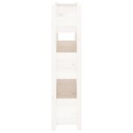 vidaXL Jardinière Blanc 77x25x104 5 cm Bois massif de pin