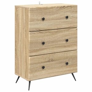 vidaXL Armoire à tiroirs Chêne Sonoma 66 x 34 5 x 90 cm