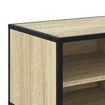 vidaXL Meuble TV chêne sonoma 80x34 5x40 cm bois d'ingénierie et métal
