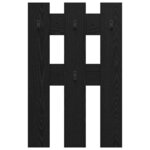 vidaXL Porte-manteau mural Montage mural Chêne noir 65 x 3 x 100 cm