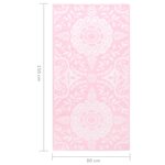 vidaXL Tapis d'extérieur Rose 80x150 cm PP