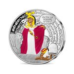 Astérix - les caractéres bien frappés - générosité - monnaie de 10€ argent colorisée