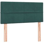 vidaXL Sommier à lattes de lit et matelas vert foncé 80x220 cm velours