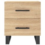 vidaXL Table de chevet chêne sonoma 40x35x47 5 cm bois d’ingénierie