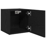 Armoires TV murales vidaXL 2 Pièces Chêne noir 30 5x30x30 cm