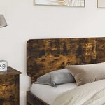 vidaXL Tête de lit Chêne fumé 200 cm Bois d'ingénierie