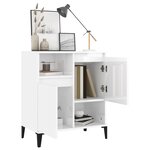 vidaXL Buffet Blanc brillant 60x35x70 cm Bois d'ingénierie