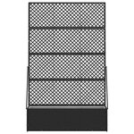 vidaXL Jardinière Noir 105 x 30 x 170 cm Métal