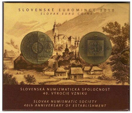 Coffret série euro BU Slovaquie 2010 (société numismatique slovaque)