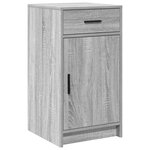 vidaXL Table de Toilette 2 Pièces Gris 40 x 41 x 75 cm Bois d'ingénierie