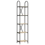 vidaXL Étagère Chêne sonoma 40 x 30 x 183 cm Bois d'ingénierie