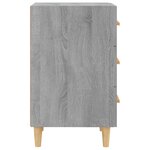 vidaXL Table de chevet sonoma gris 40x40x66 cm bois d'ingénierie