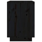 vidaXL Table de chevet Noir 40x35x50 cm Bois de pin solide