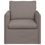 vidaXL Canapé Taupe 195 x 82 x 85 cm tissu