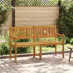 vidaXL Banc extérieur Naturel 150 x 55 5 x 90 cm Bois d'Acacia Massif