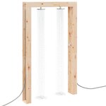 vidaXL Douche d'extérieur 226 cm Naturel