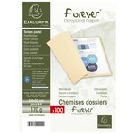 Paquet de 100 chemises Forever® 170 100 recyclé - 24x32cm Lilas x 5 EXACOMPTA