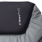 Eurotrail Lit de camping Royal Gris et noir