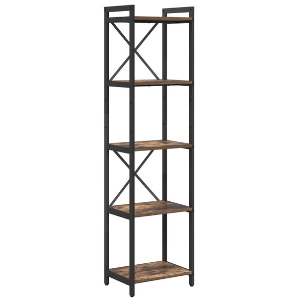 vidaXL Bibliothèque Chêne fumé 40 x 30 x 153 cm Bois d'ingénierie