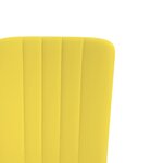 vidaXL Chaises à manger lot de 4 Jaune moutarde Velours