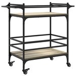 vidaXL Chariot de cuisine chêne sonoma 82x40x78 5 cm bois d'ingénierie