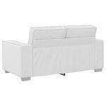 Canapé Loveseat vidaXL Blanc 120 cm en simili cuir