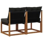 vidaXL 2 Pièce Canapé du milieu extérieur