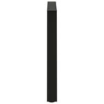 vidaXL Pieds de table à manger en V 3 pièces Noir 70 x (72-73 3) cm Acier