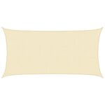 vidaXL Voile d'ombrage 160 g/m² Crème 2 5x4 5 m PEHD
