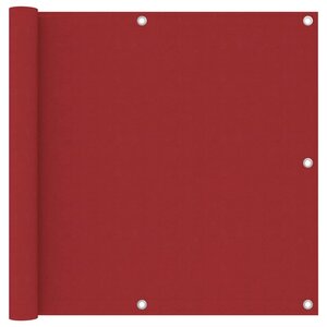 vidaXL Écran de balcon Rouge 90x600 cm Tissu Oxford