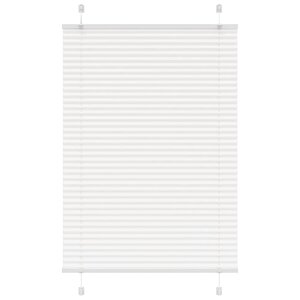 vidaXL Store plissé blanc 100x150 cm largeur du tissu 99 4cm polyester