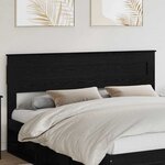 vidaXL Tête de lit Chêne noir 180 cm Bois d'ingénierie