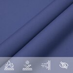 vidaXL Voile de parasol tissu oxford triangulaire 3x3x4 24 m bleu